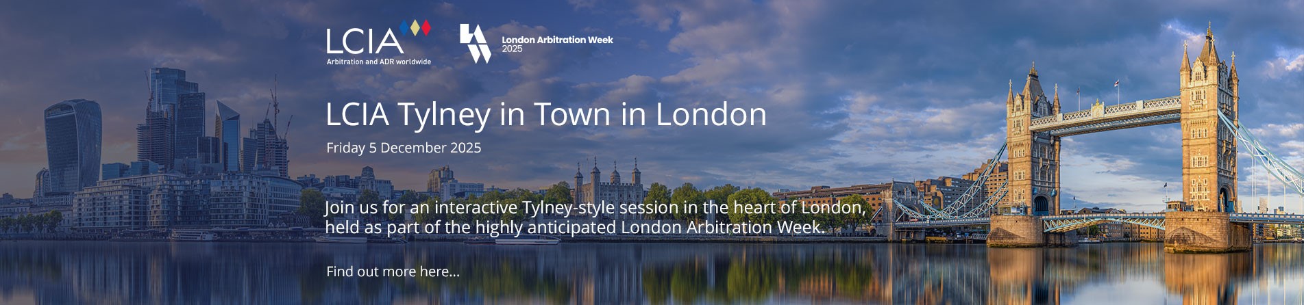 LCIA Tylney in Town Symposium in London – Friday 5 December 2025